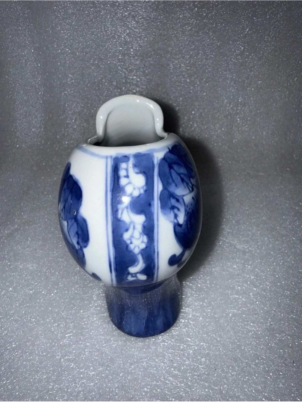 Vintage Blue & White Delft Style Porcelain Shoe Vase/ Figurine 7.5”x4”